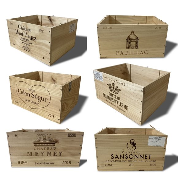 Wood box, Wine crate, wood crate, wooden wine crate - Picture 8 of 12